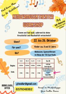 Mehr über den Artikel erfahren Musiktheater-Workshop in den Herbstferien